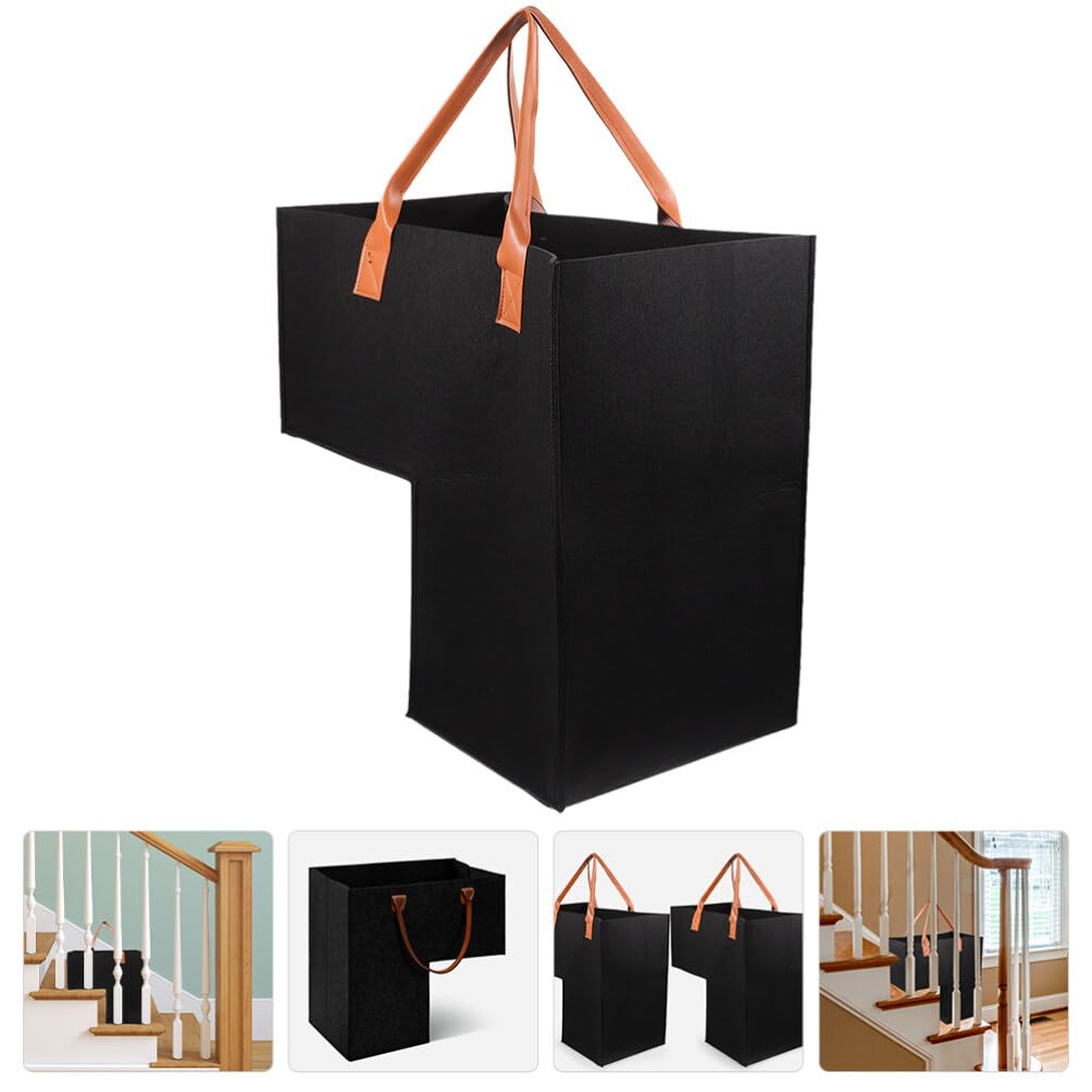Angoily Cestino Portaoggetti Forma Per Scale Contenitore Per Vestiti Pieghevole Organizer Per Scale Grande Borsa Multiuso Per Vestiti Sporchi e Giocattoli