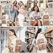 FIUAIE Laptop Backpack for Women College Bookbag: 15.6 Inch Student Backpacks Anti Theft Daypack Cute Middle High School Bag Fashion Travel Back Pack Casual Book bag for Teen Girls Khaki Beige