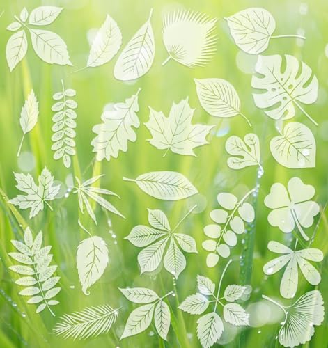 Window Stickers to Deter Birds, 26 Pcs Bird Stickers for Windows, Window Clings Static to Keep Birds from Hitting The Windows, Balconies, or Glass Doors