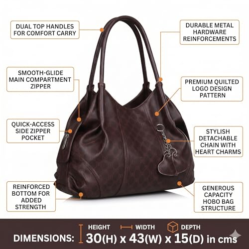 Image of Fostelo Women's Style Diva Satchel Tote Handbag for Women | Ladies Purse | Stylish Shoulder Bag | Gift For Women