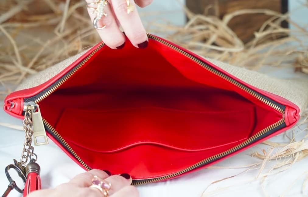 Miniatura 4 de Bolsos de mano para mujer Bolsa de yute natural Linda bolsa de noche Bolsas de playa para mujer Bolsa de paja para playa