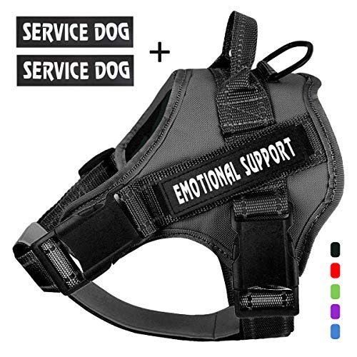 voopet Service Dog Harness, No-Pull Emotional Support Pet Vest Harness, Reflective Breathable