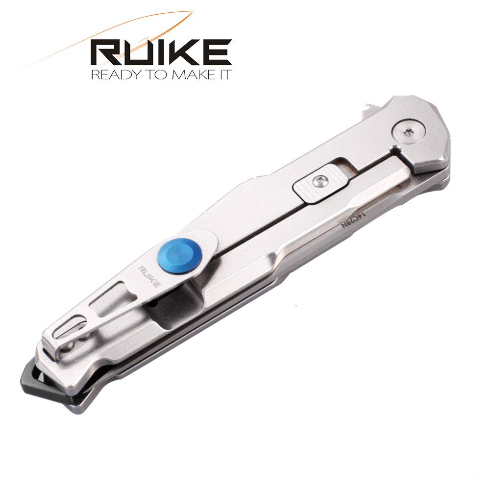 RUIKE P108 Framelock & betaplus Lock Cuchillo Unisex, Gris