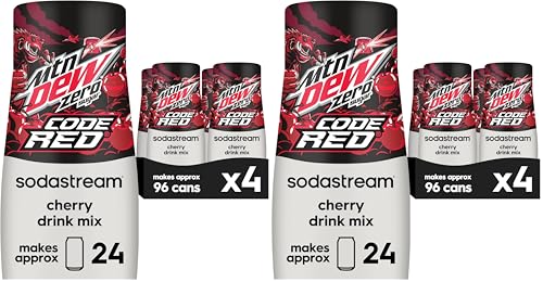 Image of SodaStream MTN Dew Code Red Zero Sugar Drink Mix (440ml),(Pack of 8)