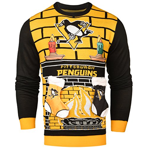 NHL Pittsburgh Penguins jersey feo 3d XL para noches de partido y fiestas invernales