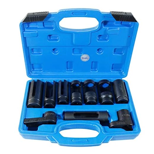 CCLIFE 10 tlg Lambdasonde Nüsse Set Lambdasonden Steck Schlüssel Stecknüsse Werkzeug