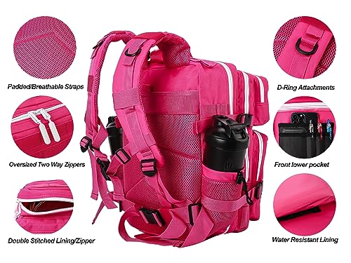 Image of LHI Tactical Military Backpack for Men and Women 25L /35L Army Assault Pack Bag Small Rucksack with Bottle Holder
