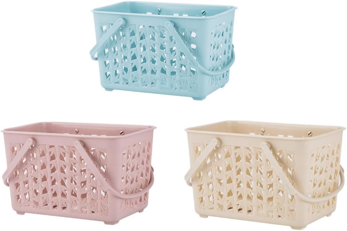 PRETYZOOM 3pcs Creative Sundries Storage Basket Thickened Desktop Organizer for Home Living Room and Bedroom Random Patterns for Object Storage