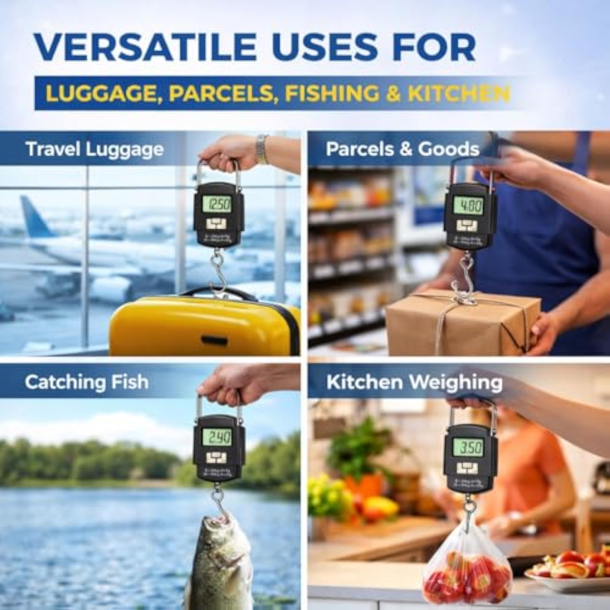 50kg Digital Hanging Scale for Luggage