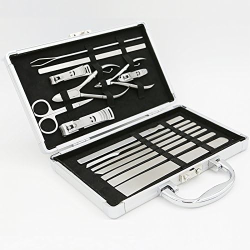 Pedicure knife blade a groove pin skewers arthritis nail clippers gift set 15 piece peeling