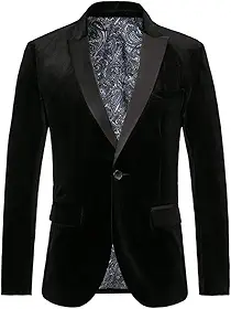 Blazer masculino de veludo slim fit sólido casaco esportivo