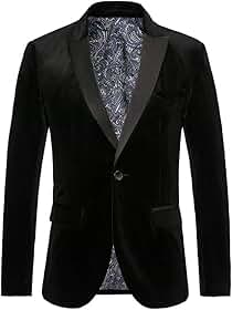 Blazer masculino de veludo slim fit sólido casaco esportivo