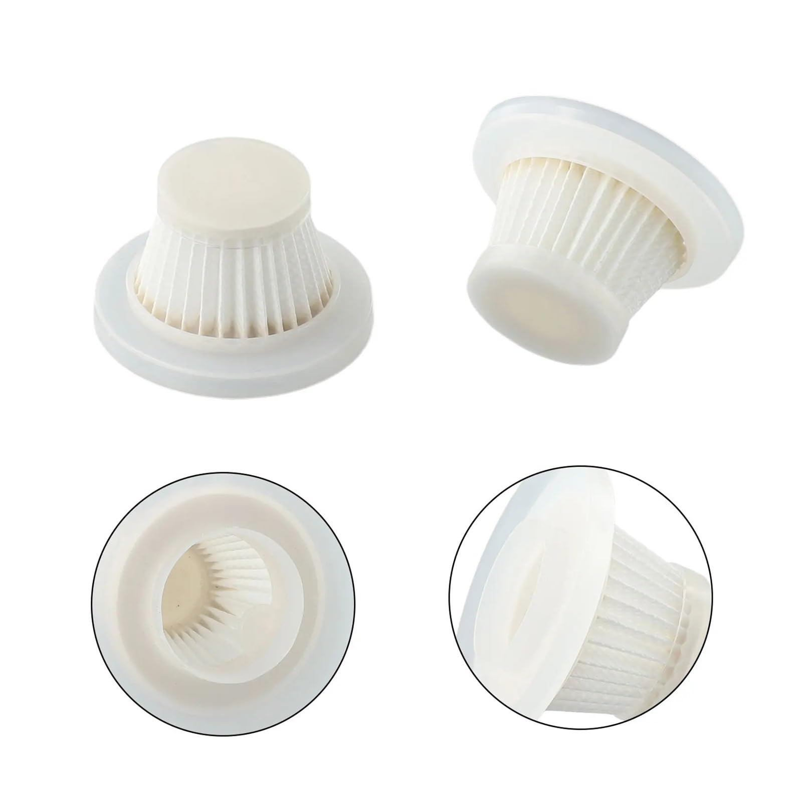 Filtros De 1/3/5 Uds For Aspiradora De Mano De Coche, Filtros De Repuesto For Herramientas De Limpieza Del Hogar Portabe(3pcs)