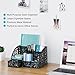 EasyPAG Desk Organizer and Pen Holder for Desk, Mesh Office Supplies Storage Caddy with Drawer for Small Space, Desktop Organizer for Home Office, Black