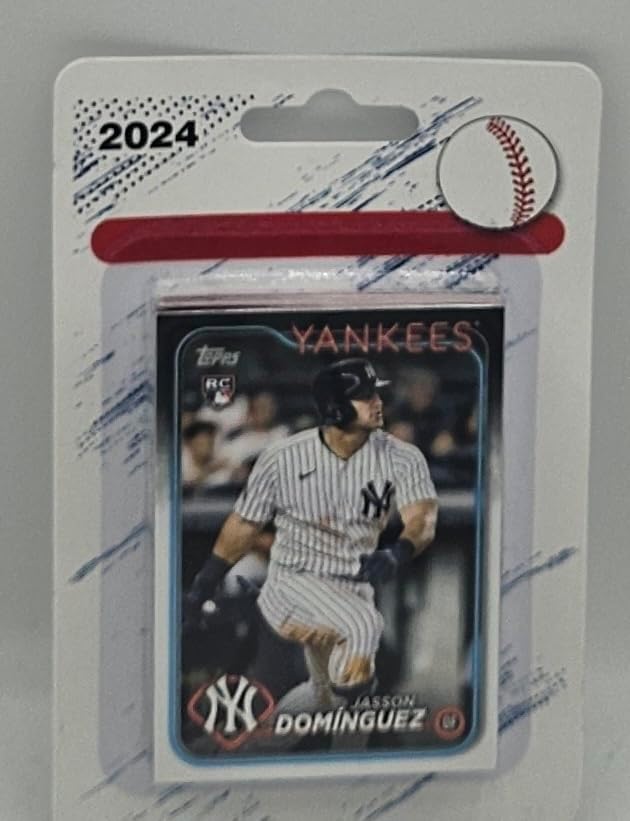 2024 Topps New York Yankees Series 1 & 2 Team Set 21 Cards Blister Pack Sealed Team Set Aaron Judge Anthony Volpe Cole Stanton Dominguez Thumbnail