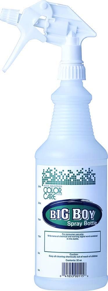 15-BB-32-10 Big Boy Empty Refillable Heavy Duty HDPE Spray Bottle with Trigger, 32 oz.