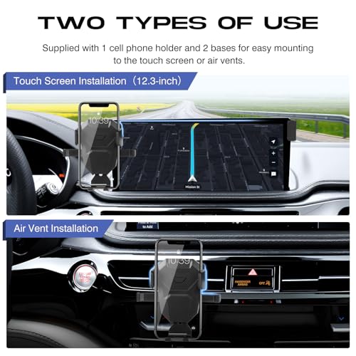 Sunsdrew Car Phone Holder for 2022-2025 Acura MDX Accessories,Adjustable GPS Acura MDX Phone Mount for 12.3-inch Screen,Hands-Free Ultra Stable Air Vent Phone Stand by Sunsdrew - Image 4