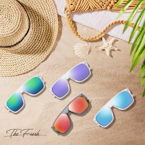 Image of The Fresh Large Oversized Fashion Square Flat Top Sunglasses - Exquisite Packaging