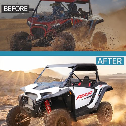 Image of Front & Rear Fender Flares Compatible with 2024 2025 Polaris RZR XP 1000 / XP 4 1000 Accessories Full Coverage Extended Mud Flaps Mud Guards Extension Replacement for 2889133