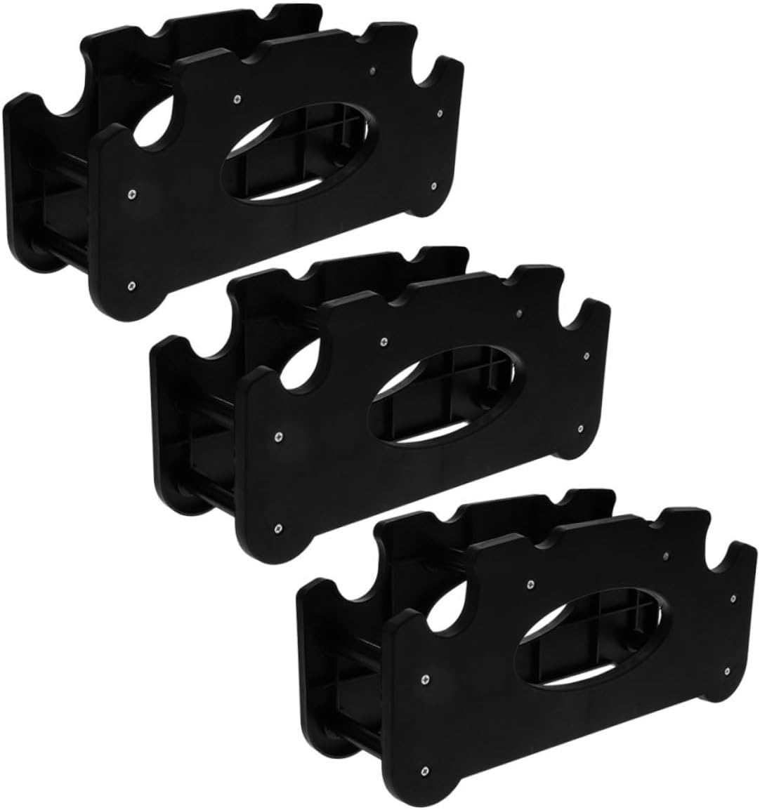 Milisten 3Pcs Dumbbell Rack Stand for Home Gym Detachable Weight Storage Bracket with Multitier Design for Organized Strength Training Equipment Space Saving Dumbbell Holder