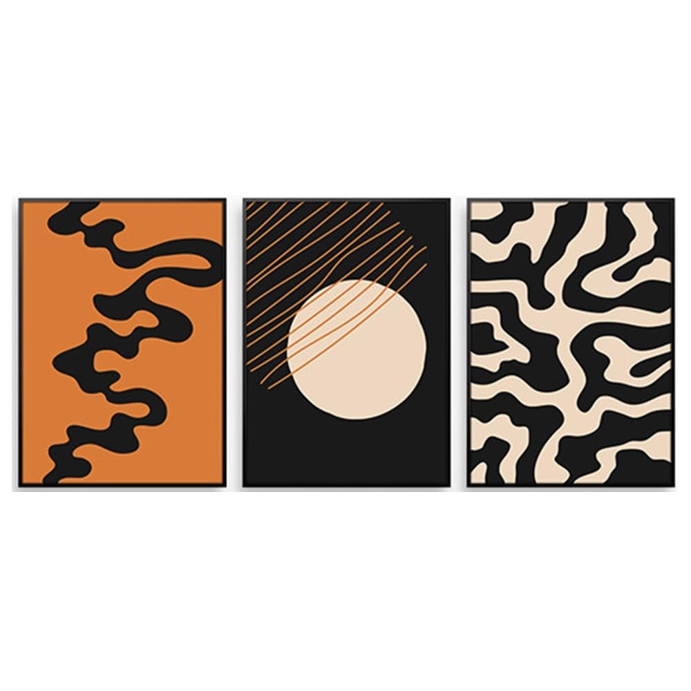 SOBMQ Poster-Abstract Art Modern Wall Painting Poster Modern Irregular Circle Canvas Print Painting Aesthetic Living Kitchen Office Room Decor-60 * 70cm-3PCS (No Frame)