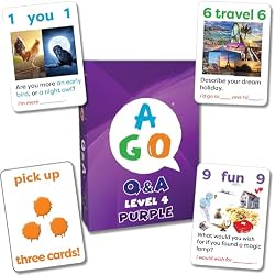 AGO Q&A Purple Level 4 Card Game