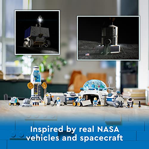 51blNl19brL City Space Lunar Research Base 60350 Building Toy Set for Kids, Boys, and Girls Ages 7+ (786 Pieces) - Image 4
