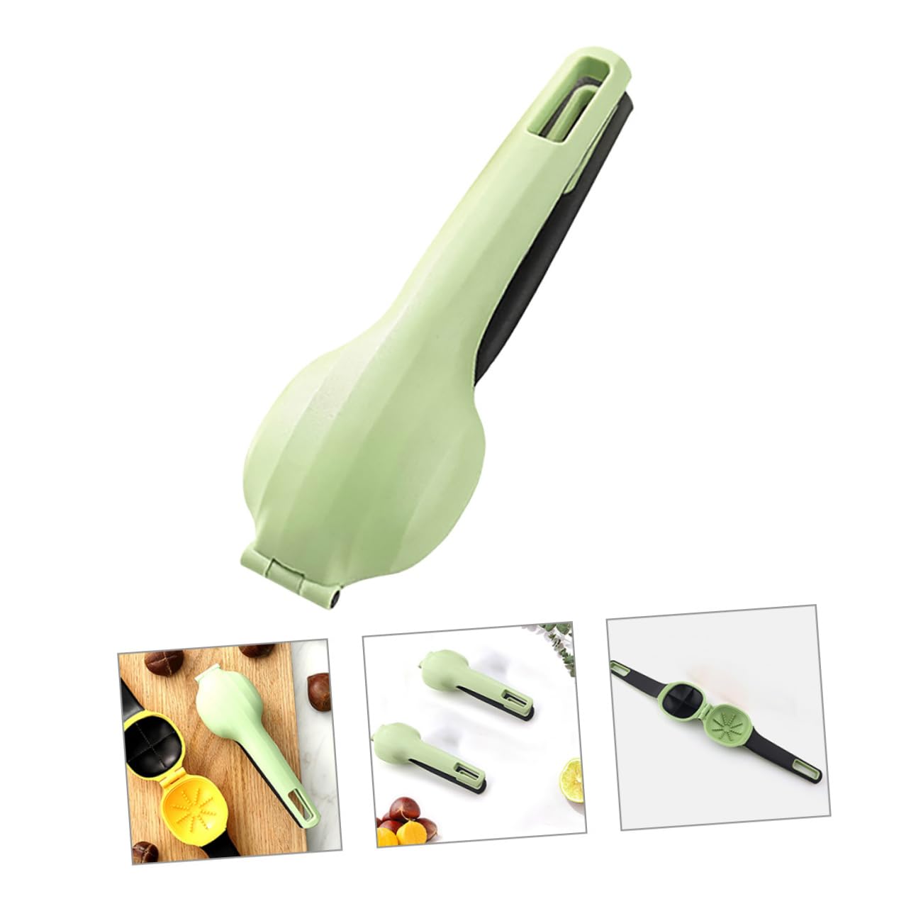 ABOOFAN 5 Piezas Abridor De Castañas Herramienta para Romper Nueces Herramienta para Cortar Castañas Nueces De Nogal Apertura Clip De Castaño Abridor De Nueces Poseedor Acero Inoxidable