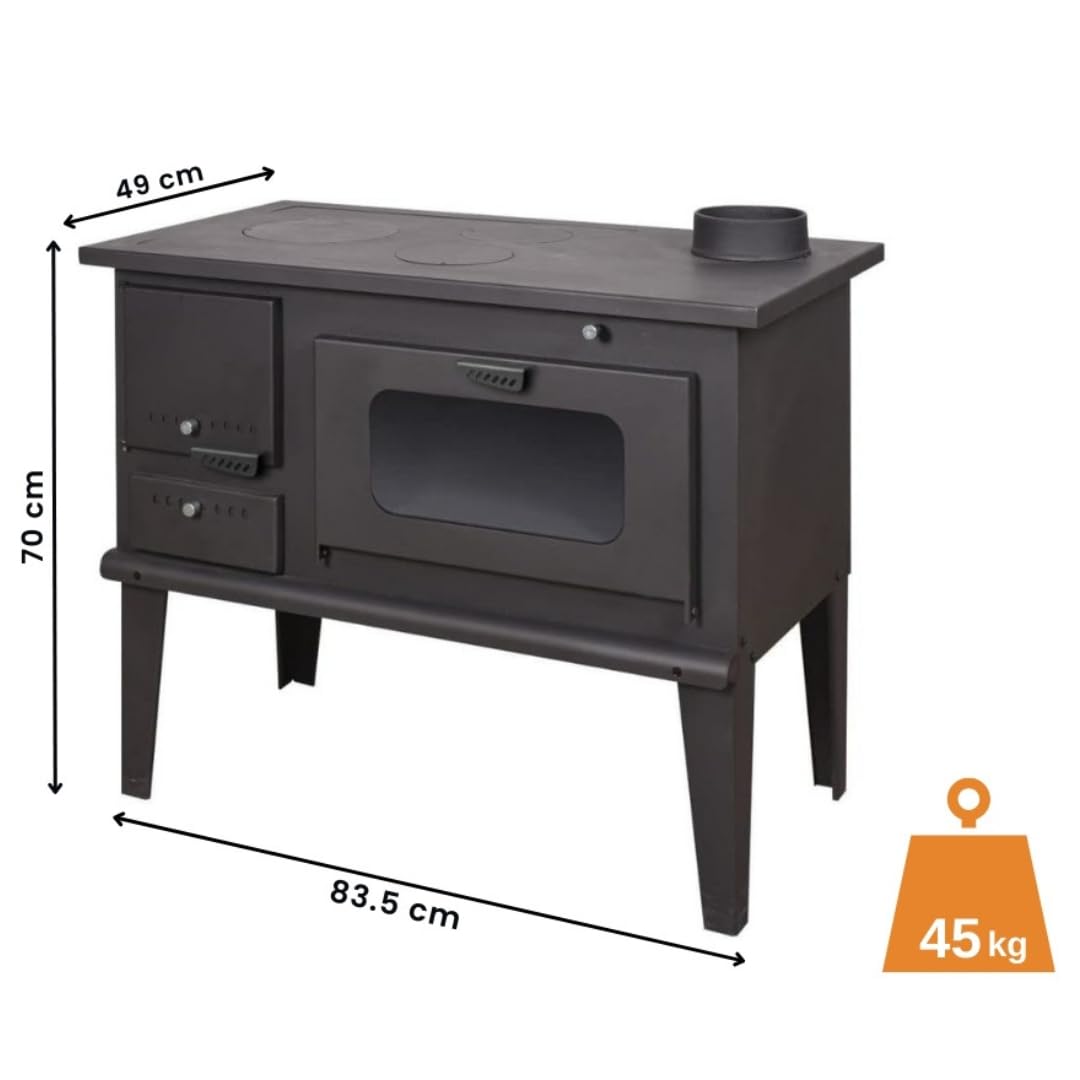 Piec opalany drewnem z piecem BALKAN ENERGY Model 4014 7.9kW