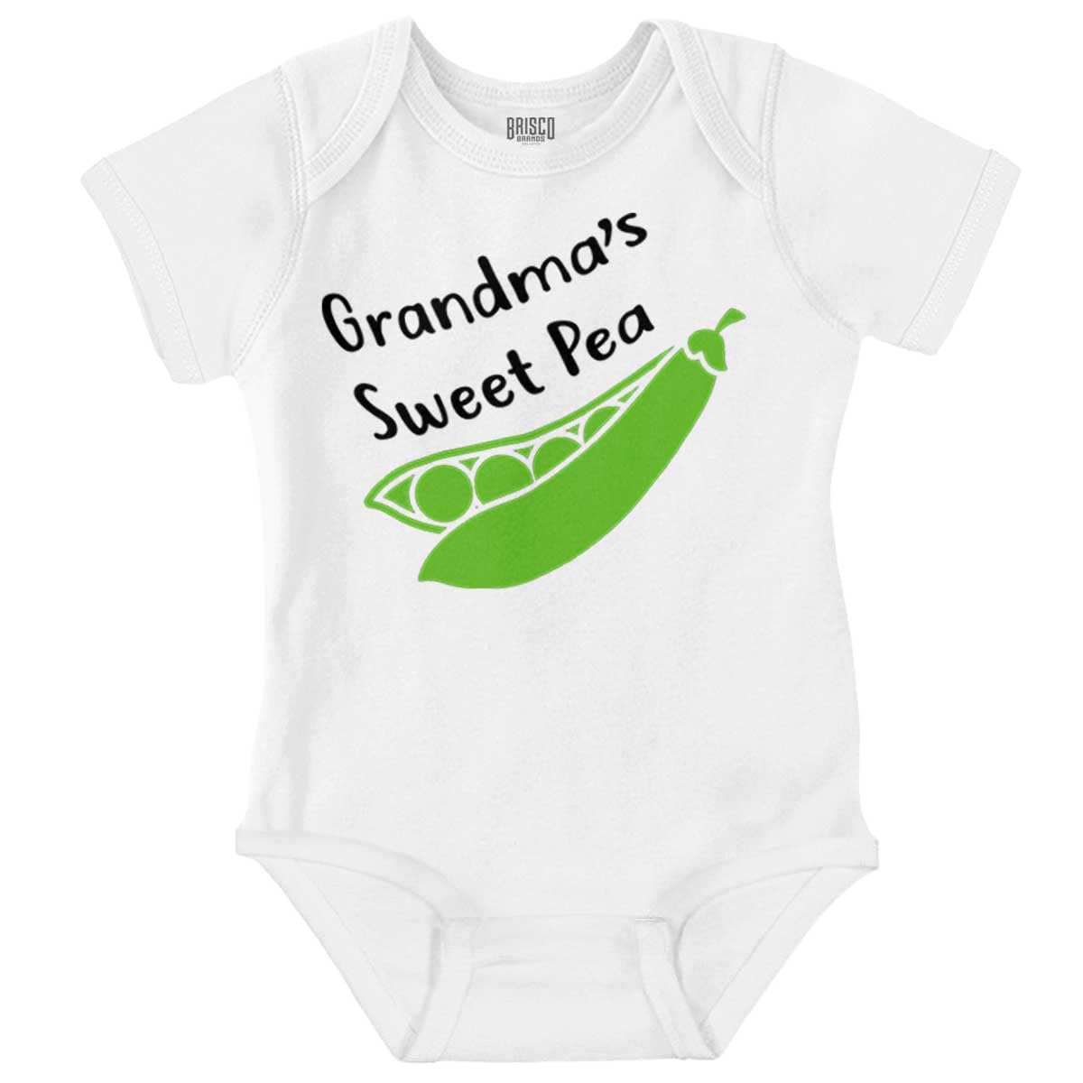 Brisco Brands Grandma's Sweet Pea Adorable Cute Baby Romper Boys or Girls