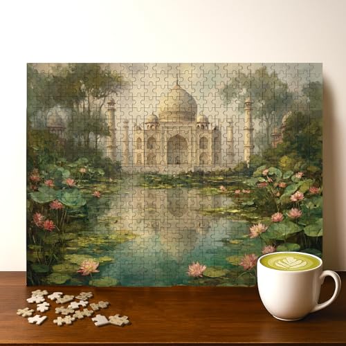 MUGHAL Casse-tête bois Taj Mahal 500 pièces 20 x 15 po