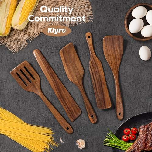 Save 40% on 5-Piece Teak Wooden Spatula Set - Use Code RPUC8ROZ - Image 7