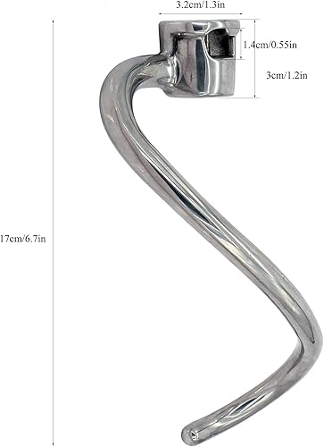 Miniatura 2 de Reemplazo de gancho de masa para mezclador de pie KitchenAid KSM7990 KSM7581 de 7 cuartos - Acero inoxidable