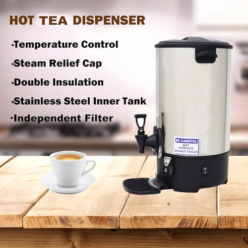 Dispensador eléctrico de café y té 9.7L acero inoxidable 110V miniatura 4