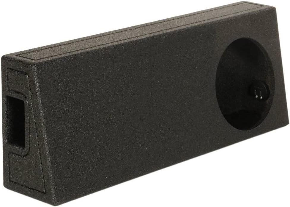 Rockville REC122 Single 12" Ported Subwoofer Enclosure Box, Behind Seat Truck Fit, 3/4" MDF, Bed Liner Finish, 1.88 Cu Ft, 40Hz Tuning