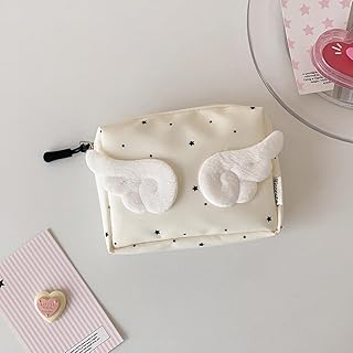 Bolsa de maquillaje de alas de ángel de dibuj...