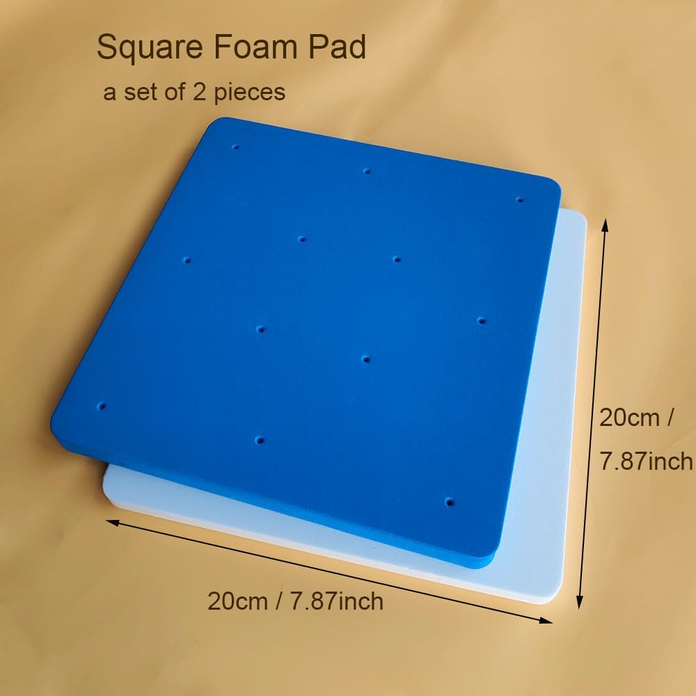 2pcs Sugarcrafts Foam Pad Fondant Flowers Sponge Mat 12-hole Sugar Paste Pad for Laying out Shapes or Drying Flower, Making Sugar Flowers for Cake Decorating image 4