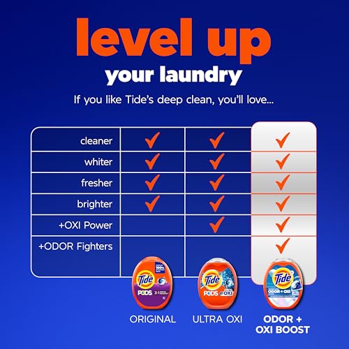 Tide 4-in-1 Ultra Oxi PODS Laundry Detergent Pacs, 85 Count, HE Compatible, Built in Pre-treater for Stains - image 5
