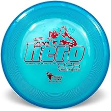 Hero Disc USA Superhero 235 K9 Candy Plastic Dog Disc, Outdoor Dog Toy and Pet Disc, Puncture Resistant Dog Flying Disc Blue