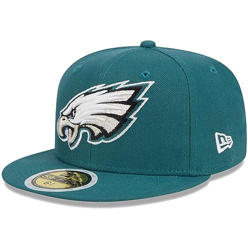 New Era Youth Midnight Green Philadelphia Eagles Main 59FIFTY Fitted Hat