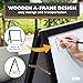 Ilyapa Large Portable Prize Drop Game - 41x27.5 Inch Double Sided Penny Drop Game, Wooden A-Frame Whiteboard Sign, Eraser & Token Storage Tote