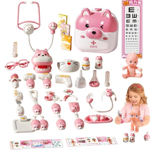 Kit de Doctor - Componentes electrónicos de ABS 20x22x17cm 7.87x8.66x6.69in | Sets de Doctors para Niños | Finge rol de Juguete de Juego para niños Play imaginativo Aprendizaje y diversión educativa