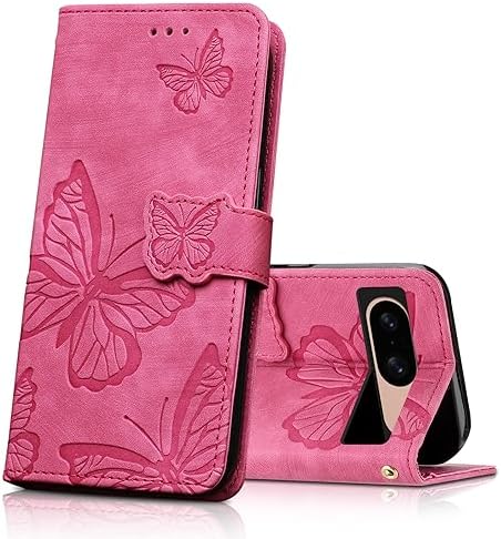 CXTcase Etui na telefon komórkowy Samsung Galaxy A54 5G, etui ochronne z klapką do Samsung Galaxy A54 5G, skóra poliuretanowa, magnetyczne motyle, skórzane etui do Samsung Galaxy A54 5G, czarne