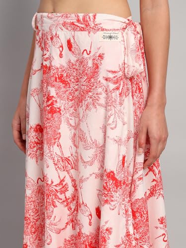 Image of Ravaiyaa - Attitude is everything Cotton Hand Block Floral Printed Wrap Around Women's Free Size Skirt Rapron