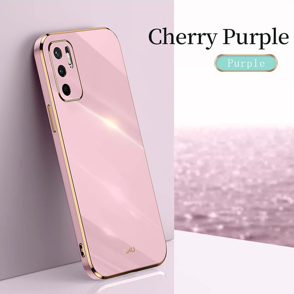 SEAHAI Cover Per Xiaomi Redmi Note 10 5G / Poco M3 Pro 5G – Custodia Sottile In TPU Con Design Glitter Phnom Penh, Antiurto, Rosso