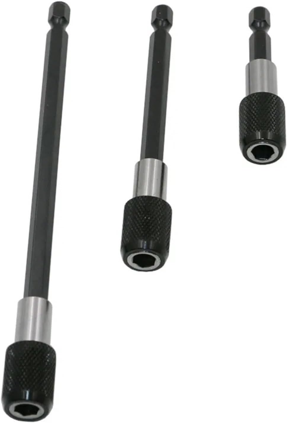 Hex Shank Quick Release Electric Drill Magnetic Screwdriver Bit Adjustable Extension Holder Bar Shank Power Tools (Color : 3pcs150mm100mm60mm)