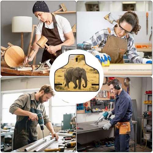Delantal de trabajo ajustable con 8 bolsillos para hombre y mujer miniatura 6