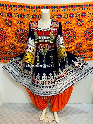 Handmade Afghan Traditional Dress In Multi Colored Afghani Pashtun Wedding Dress For Girls And Women #TOP7
