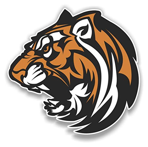 Tiger Mascot Car Stickers Decals Waterproof Car Styling Bumper Stickers For Car Body Door Window Stickers Vinyl 5 