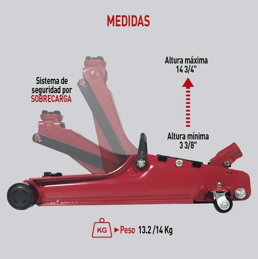 Gato hidráulico 2.5 toneladas 12 Imagen adicional